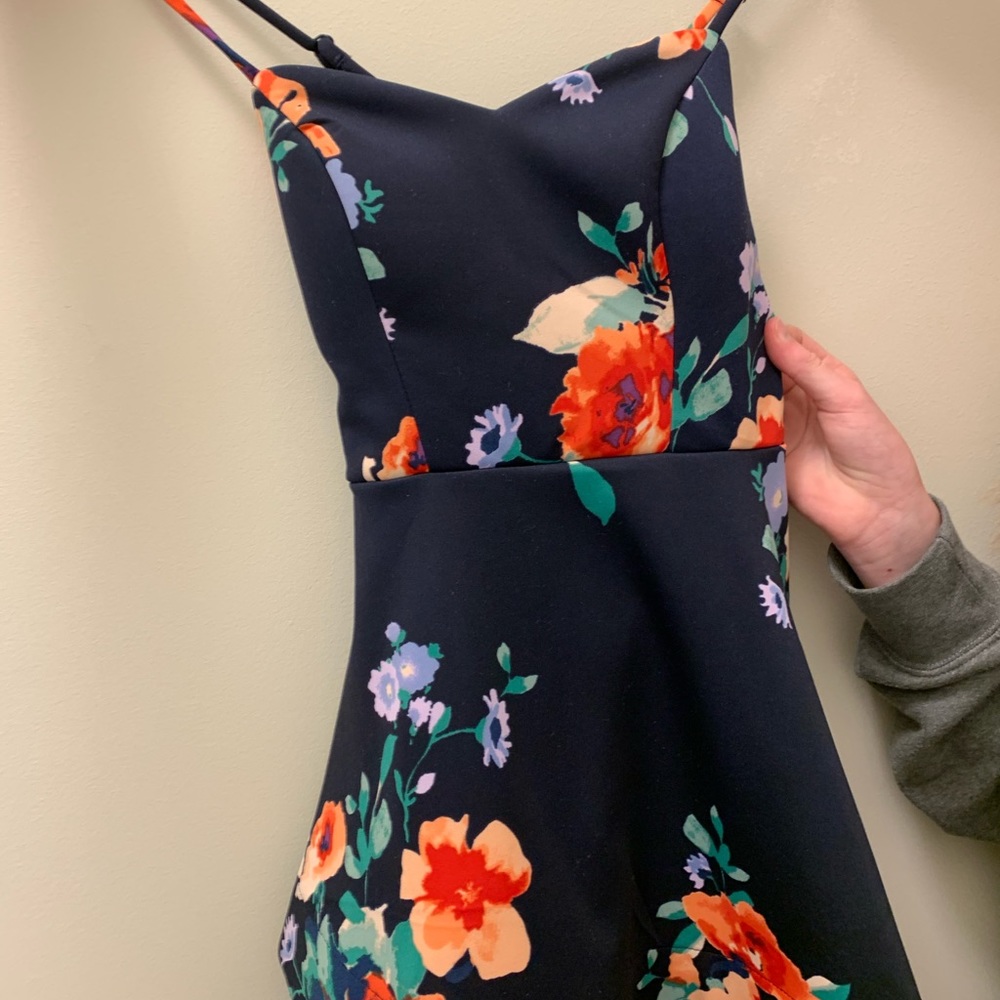 floral homecoming dress